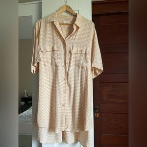 Equipment Femme silk shirt dress, 100% silk